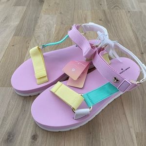 Stoney Clover Lane x Target Rainbow Sandals Size 8